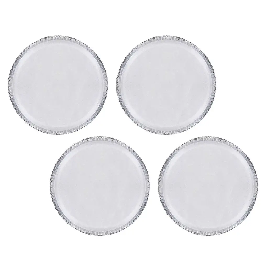 Set of 4 RV Tyre Cover Protector Motorhome Wheel Cover Rain Proof Cover, Gray