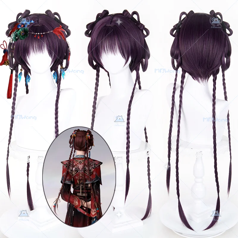 

Парик для косплея персонажа Caleb Nether Yearning из игры Love and Deepspace, парик Netherlord Player в стиле древнего ханьфу, парики для волос для вечеринки Hallowmas