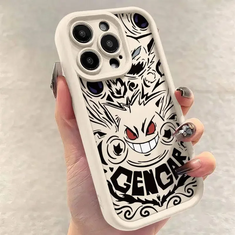 P-Pokemon Gengar Casing For Motorola Moto G22 G9 Play G30 MOTOG30 MOTOG22 cover  Soft Cartoon Matte TPU Case