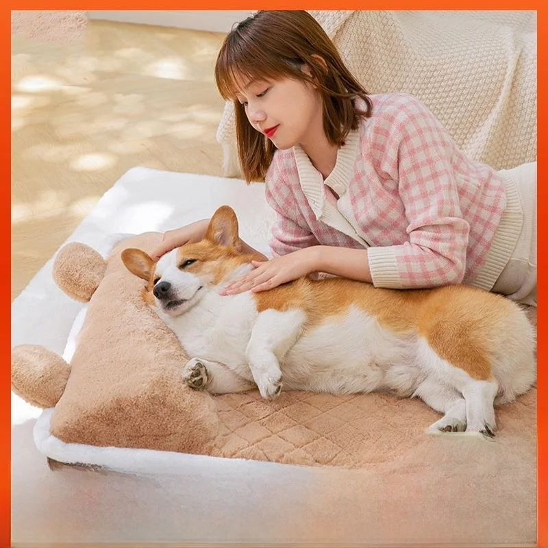 

Warm Neck Protector Dog Bed Couch Dog Mat Detachable Washable Pet Supplies Dog Pad for Sleeping Winter Season Cleaning Method