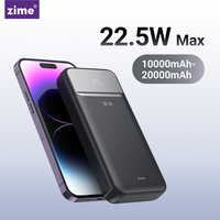 zime 22.5W PowerBank 20000mAh Portable Two-way Quick Fast Charging Type C PD For Apple For Xiaomi External Battery Charger