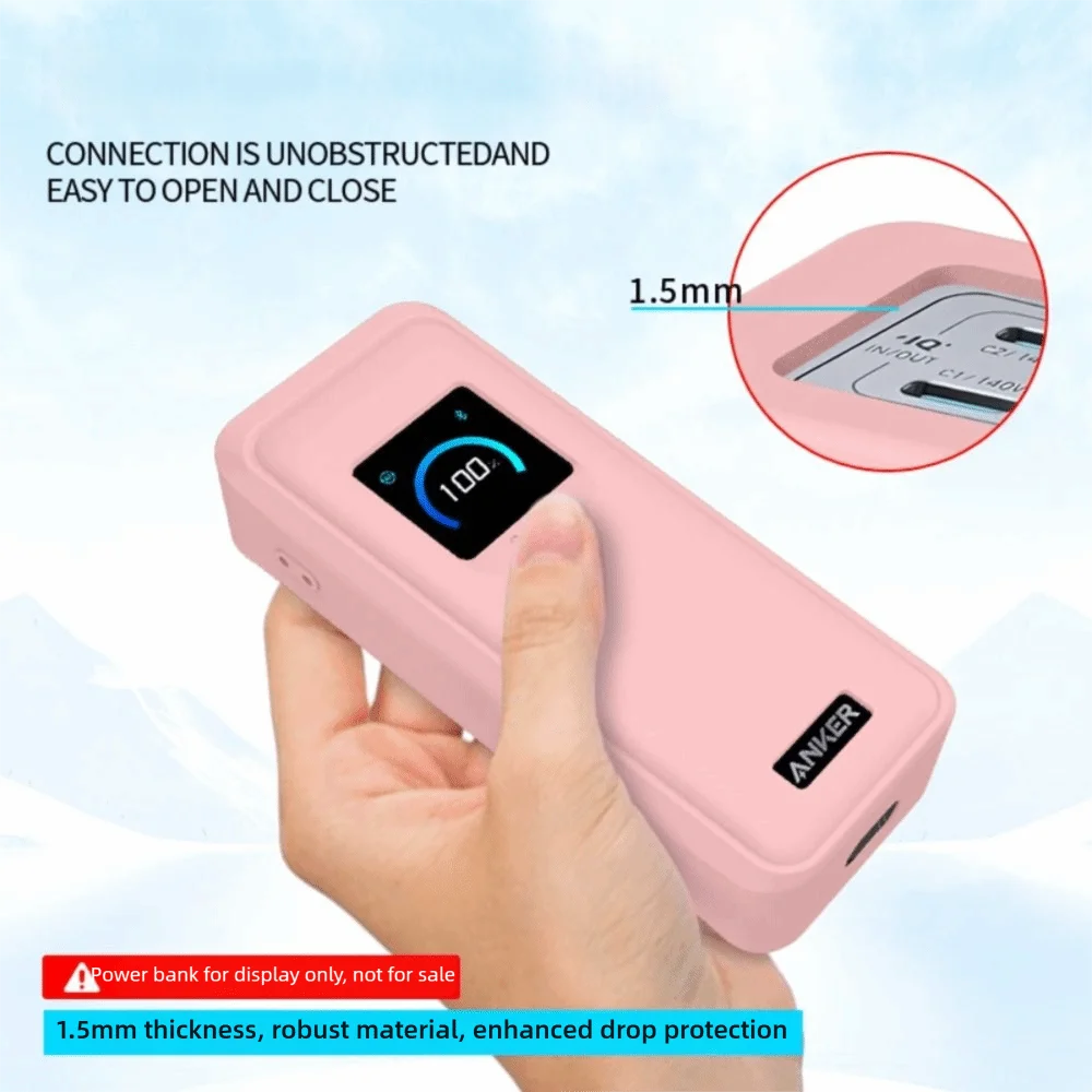 Picture 4: Shockproof Silicone Case Dustproof Soft Protective Cover Protector Sleeve Shell for Anker Prime Power Bank(26250mAh 300W)