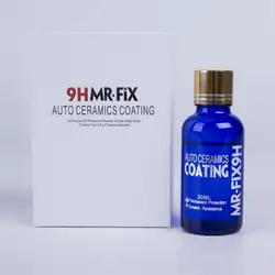 30ml 9h revestimento cerâmico automático anti risco carro líquido nano revestimento cerâmico pintura super hidrofóbico revestimento de vidro polonês auto