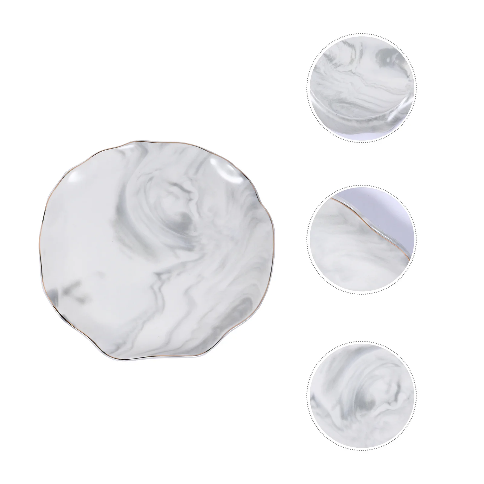 

Marble Design Storage Plate Printing Ceramic Jewelry Tray Display Plates Dinner