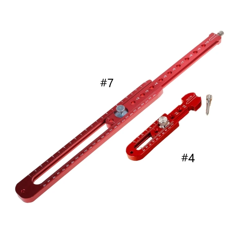 Dairesel Çizim Aracı Yumruk Deliği Bulucu Pusulalar Ayarlanabilir Daire Cetvel Ölçer Dropship