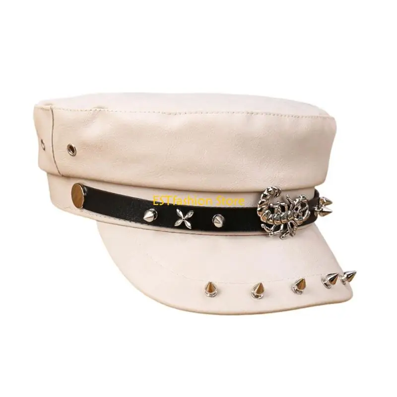 

Y5GC Повседневная удобная регулируемая шляпа из искусственной кожи со звездами и скорпионами, Snapbacks