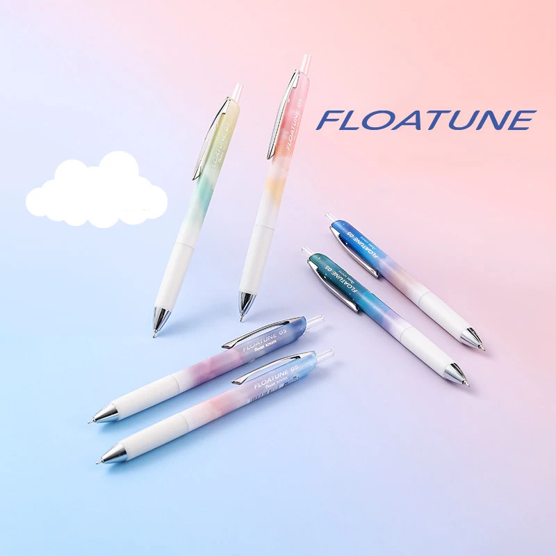 Japan Pentel Oil-based Ballpoint Pen FLOATUNE Skyly Design Limited 0.5mm Black Ink Writing Gel Pen Student Office Stationery