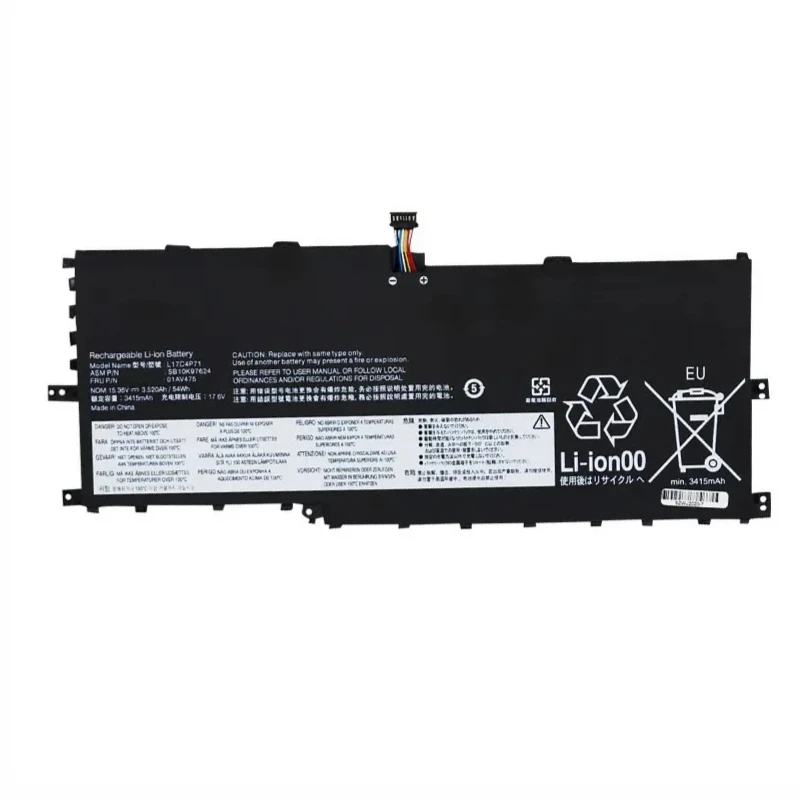 3520mAh 15.36V L17M4P71 Laptop Battery For Lenovo ThinkPad X1 Yoga 2018 01AV474 01AV475 L17M4P73 02DL003