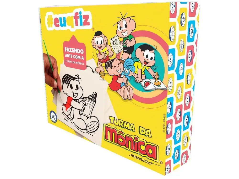 Kit de Pintura Turma da Mônica euqfiz Arte