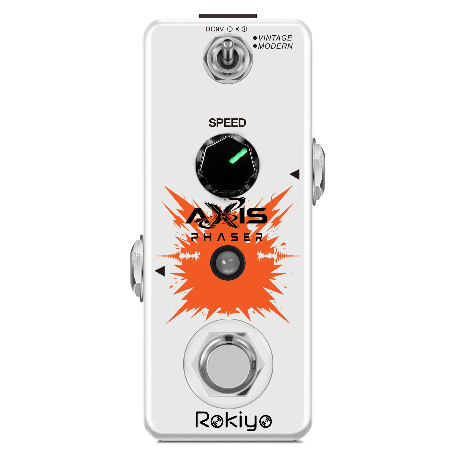 Rokiyo Axis Phaser Guitar Pedal Full Analog Circuit Vintage 1974 Phase Effect Pedal Psychedelic Phasing ToneTrue Bypass Compact