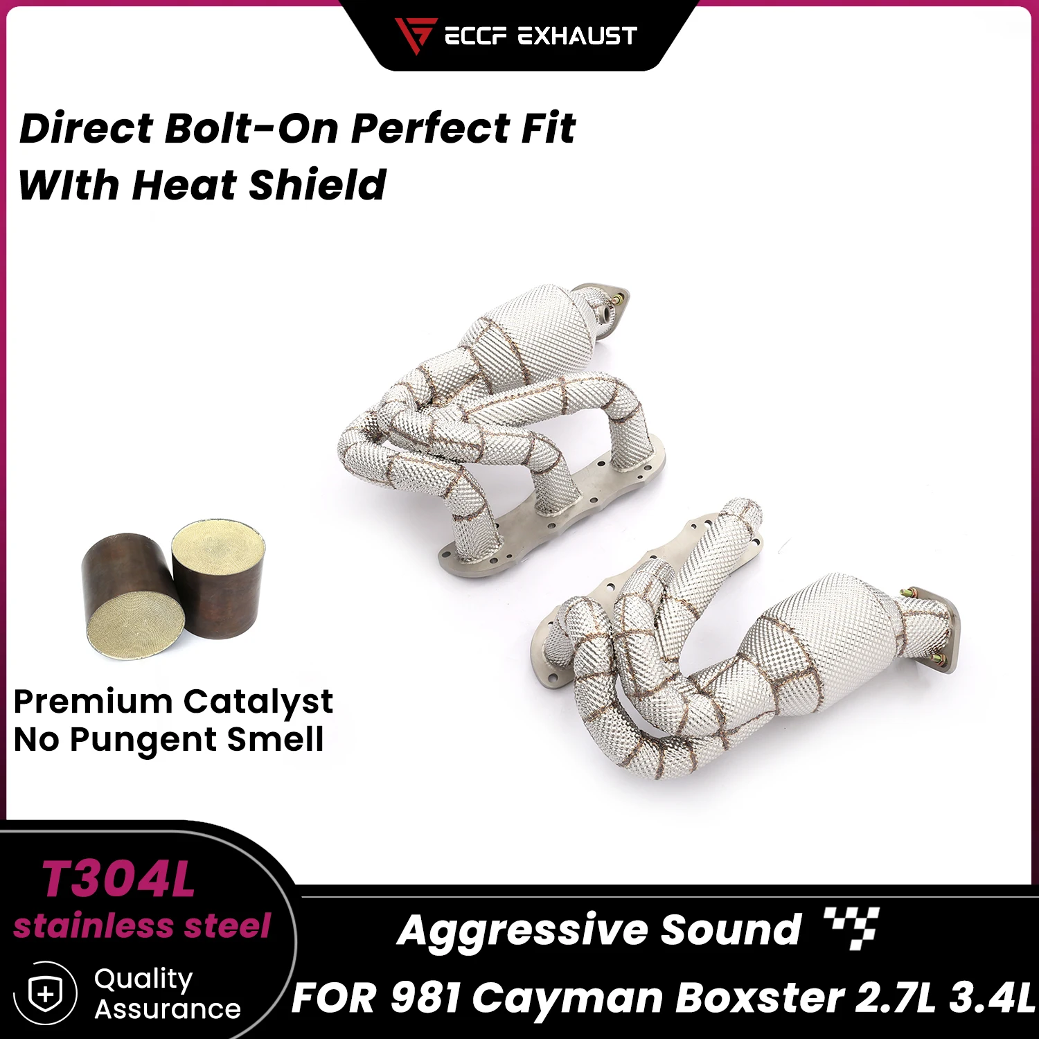 

Зажимы из нержавеющей стали с высоким расходом для Porsche 981 Cayman Boxster 2,7 л 3,4 л, обновление звуковой производительности суперкара, простая установка