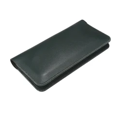 Leather Dual Phone Pouch Book Case Handbag For OnePlus 13 10T Nord 2T CE 4,Realme 14 12 7 Pro C75 C65 C55 Men 2 Wallet Bag Cover