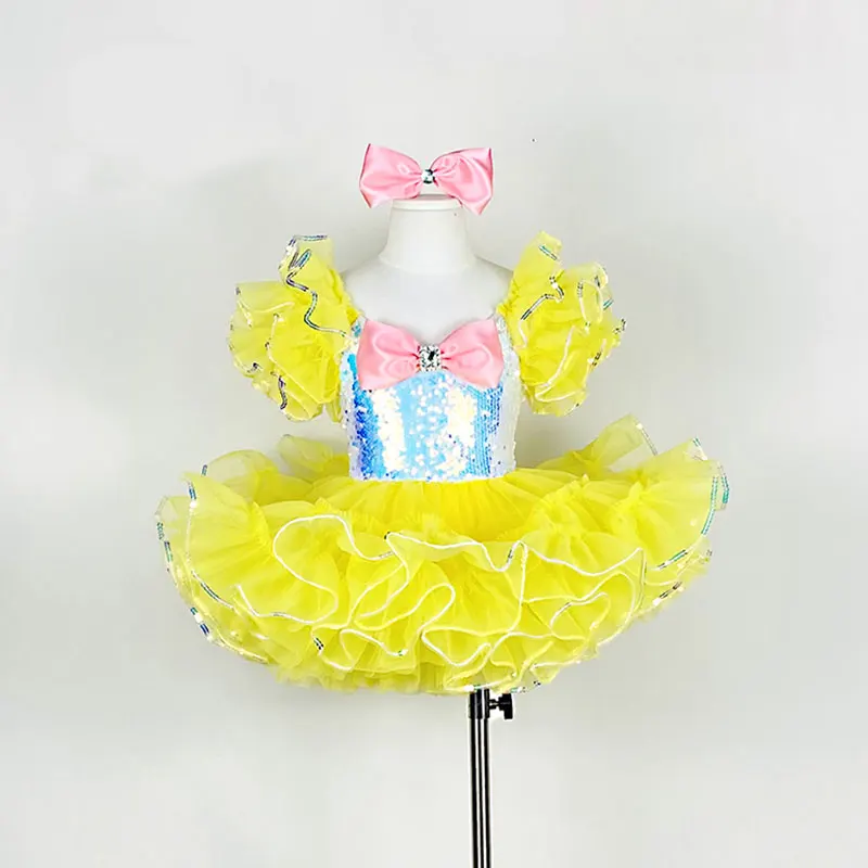 

Girls Sequins Jazz Salsa Rumba Latin Ballet Dance Costume Skirt Kids Samba Tango Salsa Sparkle Dancewear Modern Dancing Dress