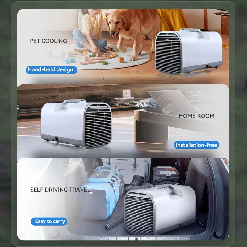 New Home Appliances Por air Conditioner 5200 btu for Rv Room Camping Support Outdoor Mini air Conditioner