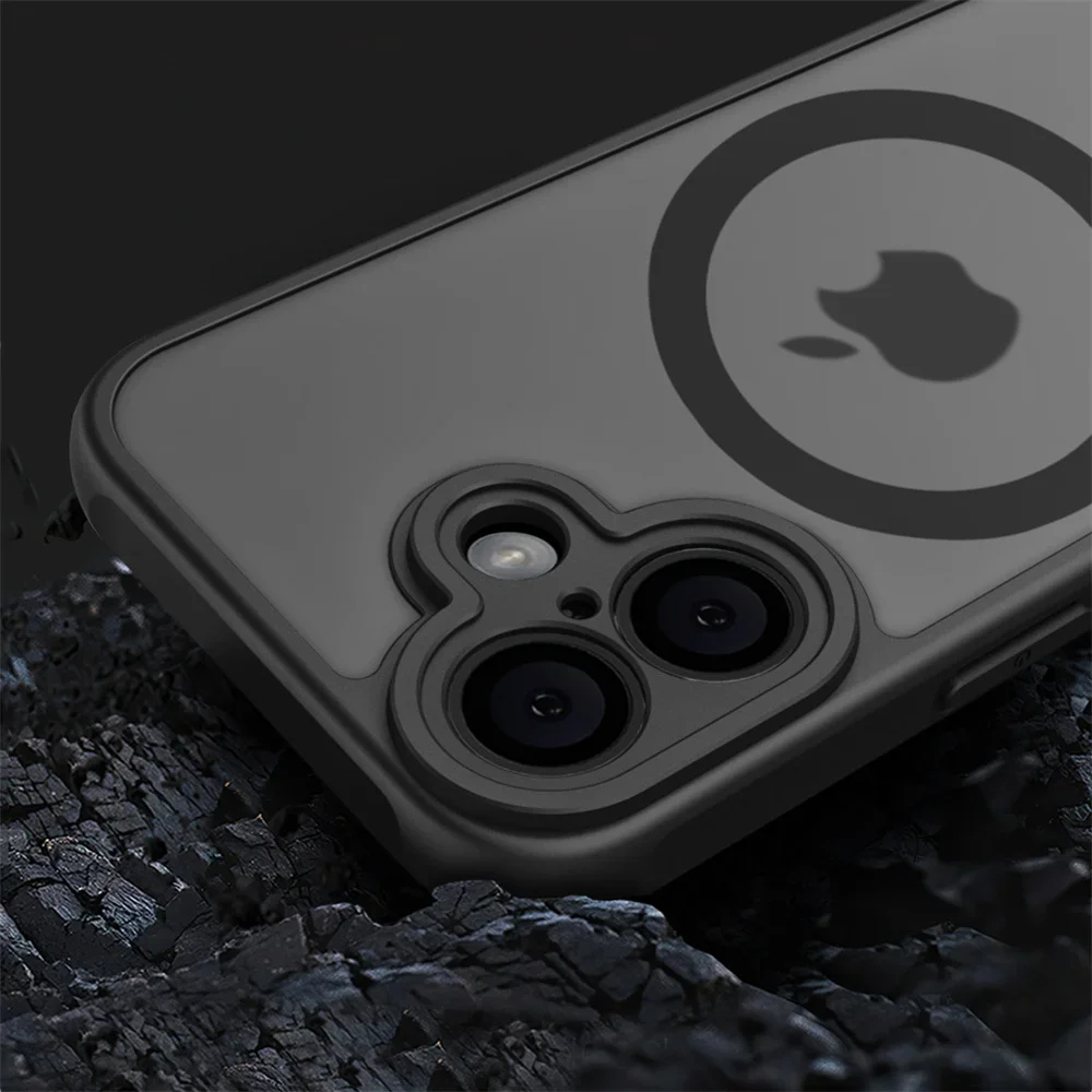 หรูหรากันกระแทกสําหรับiPhone 16 15 14 13 12 11 Pro Max 14 15 16 Plus 12 13 Mini Matteโปร่งใสปกแข็งShell Clear