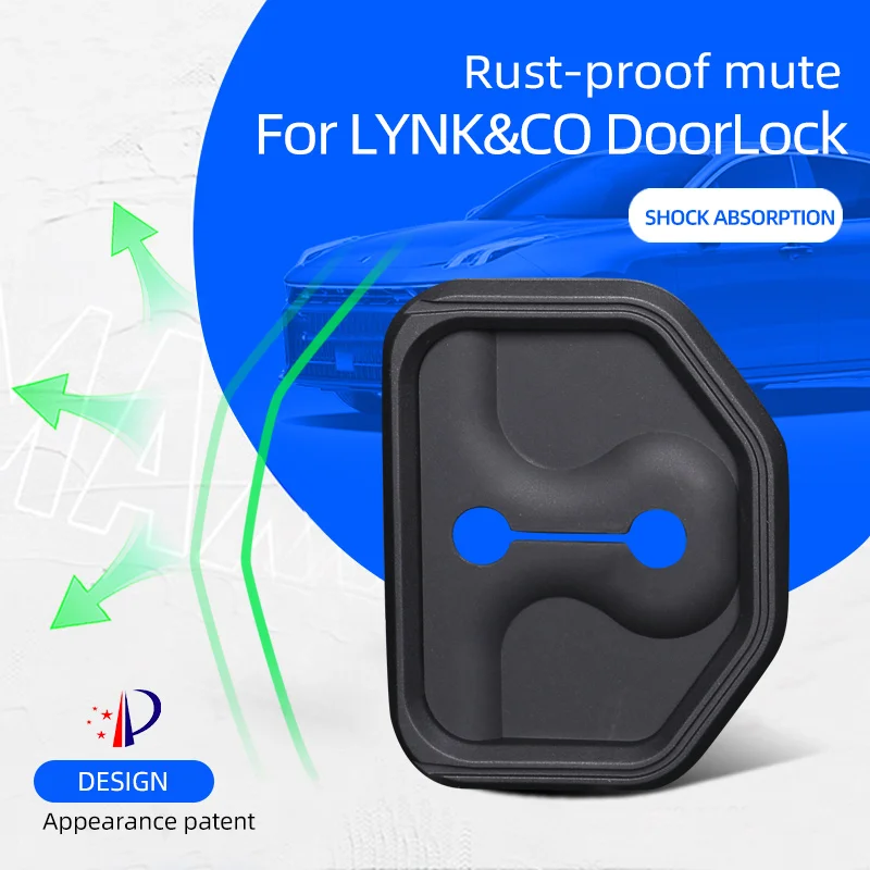 Silica Gel Door lock Case Car Door Lock Door Check Arm Protector Cover For 2018-2023 LYNK&CO 012018-2022 02 2018-2023 03