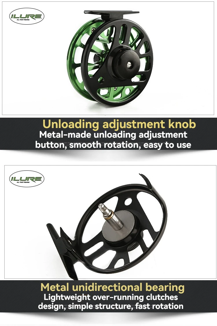 Fliegen Angelrute Rollen 3/4/5/6/7/8WT CNC Gefräste Legierungen Angeln Rad Rollen Baitcasting Rollen Leistungsstarke Angeln Ausrüstung Werkzeug – Detail 9