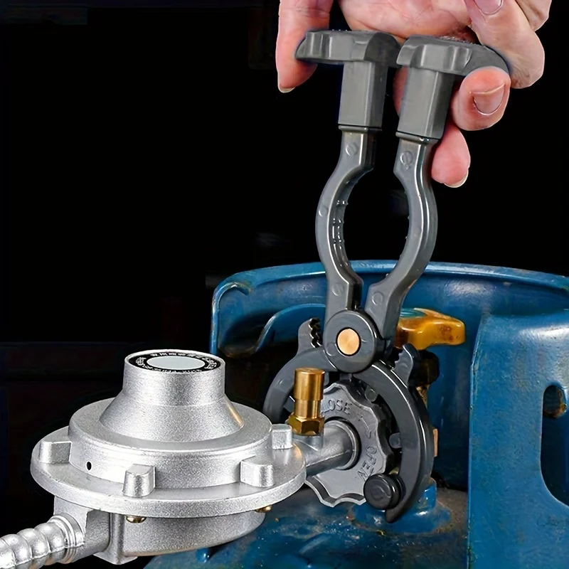 Multi Function Gas Valve Wrench Plastic Water Gas Tank Bottle Regulator Disassembly Spanner Portable Household Pipeline Fitting