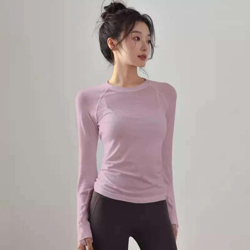 

Осенне-зимний фитнес-костюм для женщин, быстросохнущая спортивная одежда с длинными рукавами для утреннего бега, профессиональная одежда для йоги