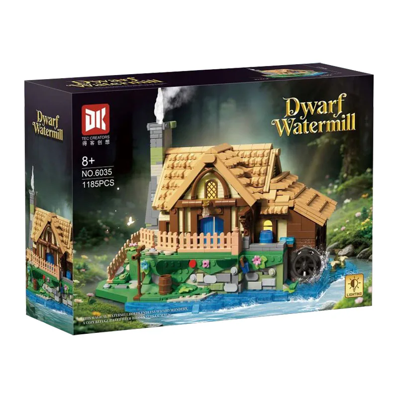 disponibile-dk6035-moc-idea-mulino-d'acqua-dei-nani-blocchi-da-costruzione-casa-delle-fiabe-modello-in-mattoncini-giocattolo-per-adulti-set-regalo-di-natale