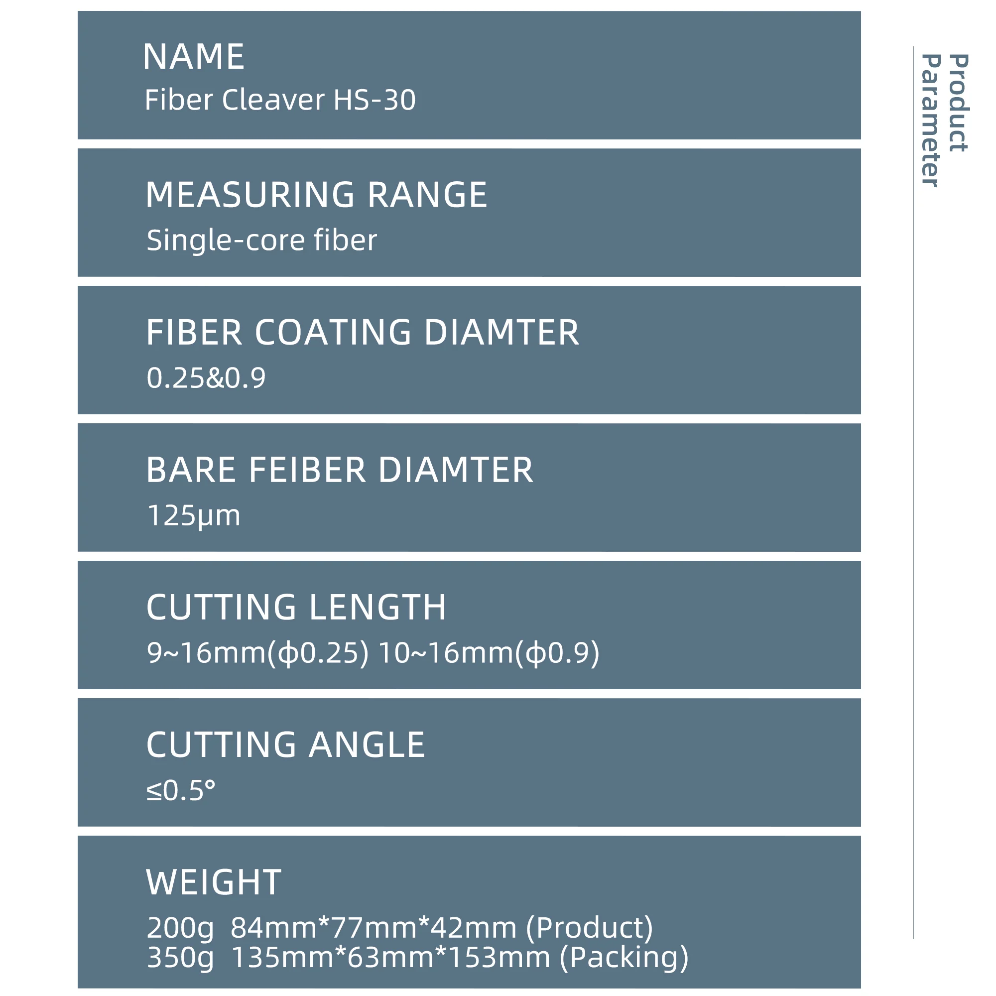 KELUSHI Fiber Optic Cutter Tool Cutting Knife High Precision Optical Fiber Cleaver for Single Mode Fiber.HS-30 used with Splice