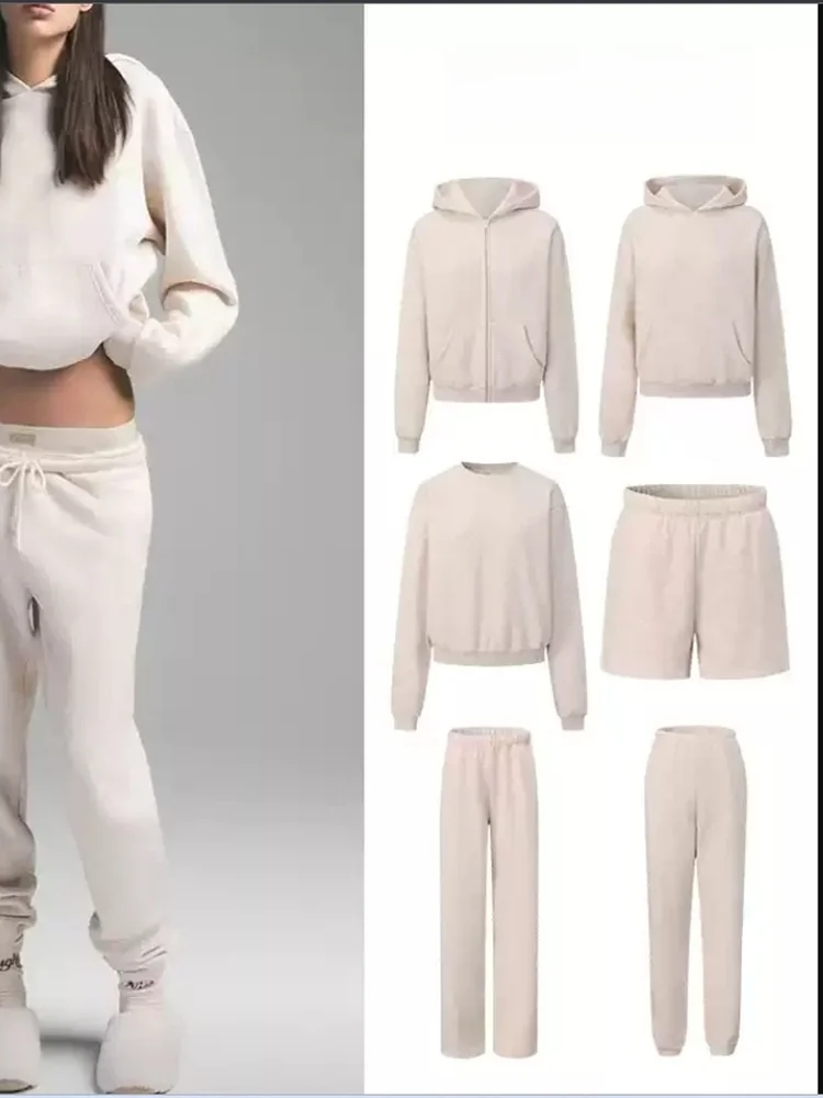 

Комплект Oaeal: Свободные повседневные худи и джоггеры для женщин – комфортные дышащие хлопковые брюки с высокой талией