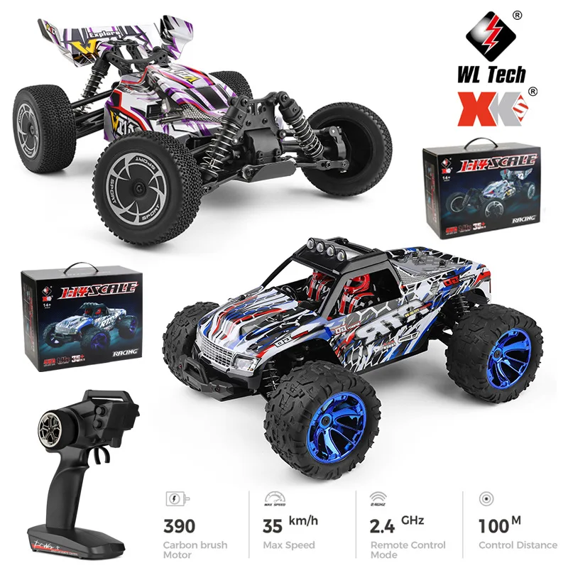 Weili 144016 Remote Control Car 1:14 Electric Four-Wheel Drive High-Speed Remote Control Racing Off-Road Climbing Toy Car Model