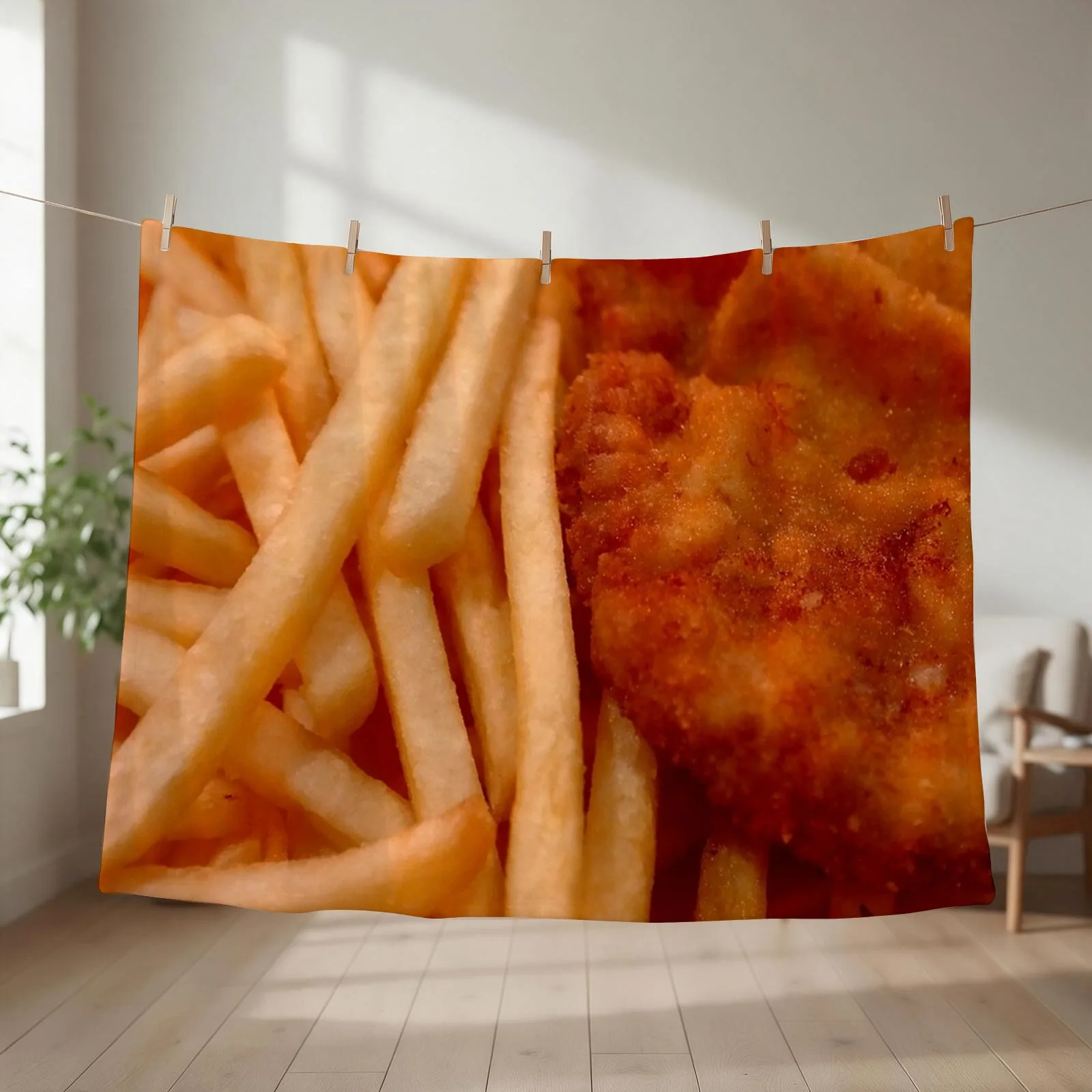 Wiener Schnitzel Throw Blanket couch cozy soft plush fuzzy picnic outdoor blanket