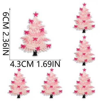 10 יחידות/23 יחידות/סט סיטונאי חג המולד תג רקמה טלאי סנטה קלאוס תיקון ברזל על בגדי חומרי קופסת מתנה קישוט DIY 10 best sales לתפור על טלאי - №10