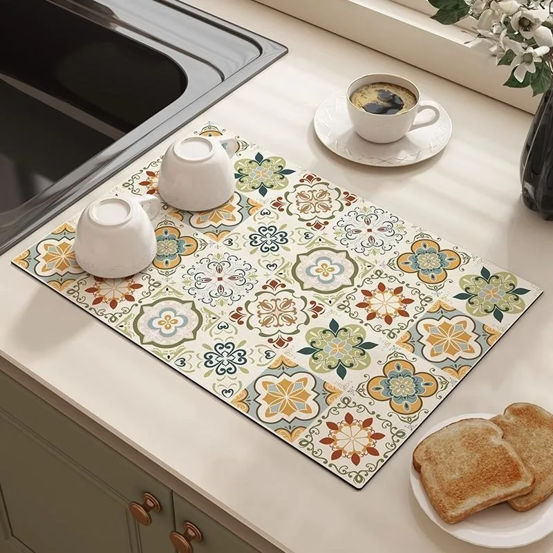 Premium American Style Versatile Table Mat Set Quick Dry Heat Resistant Kitchen Diner Placemats Coasters for Modern Home Dining