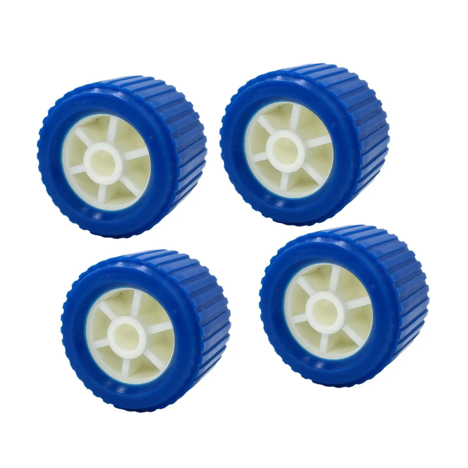 4 Pieces Marine Ribbed Wobble Roller Yacht Guides Rollers Wearproof High Temp