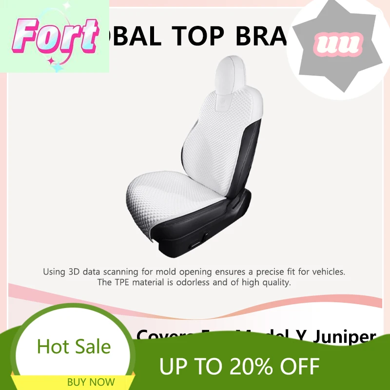 New Car Seat Cover for Tesla Model Y 2021-2025 Juniper Polyurethane Breathable Waterproof Seat Protector Car Interior Accessorie