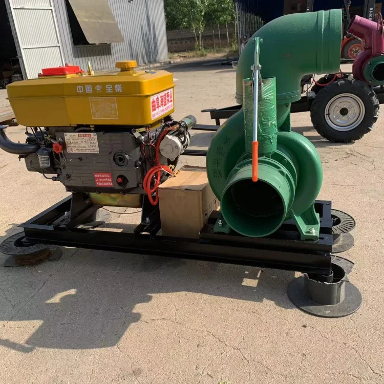 A variety of power with 8-inch pump agricultural equipment for crop watering using a pump