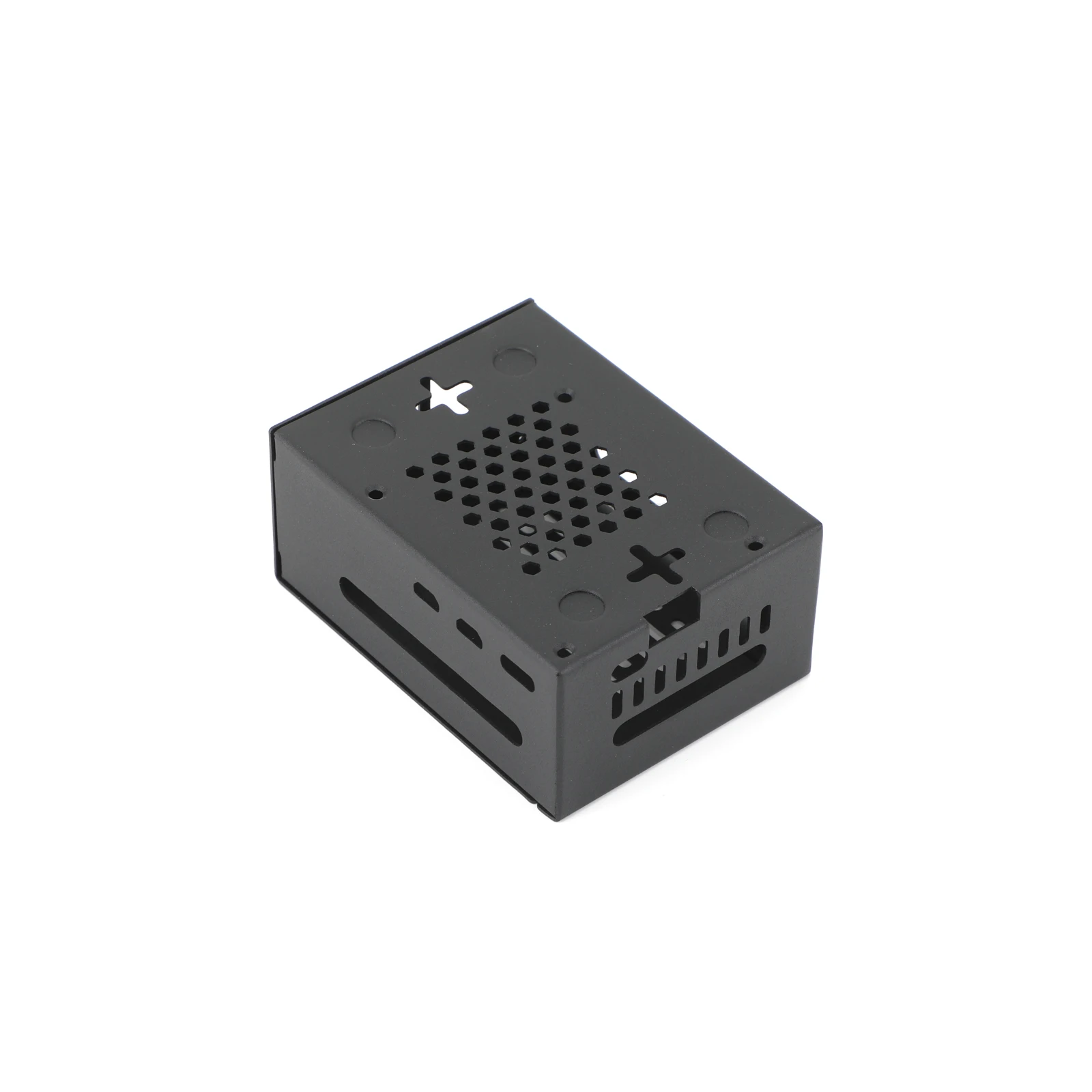 Raspberry Pi 5-metalen beschermhoes - met actieve koelventilator, compatibel voor PCIe naar M.2 SSD-uitbreidingskaart