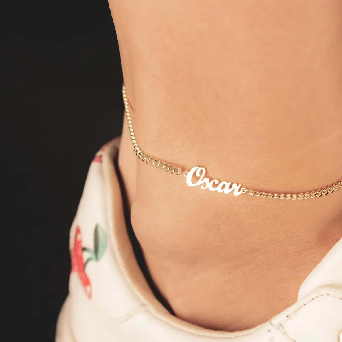 Custom Name Anklet for Woman Stainless Steel Personalized Name Cuban Chain Anklet On The Leg Gift Jewelry Wholesale Dropshipping
