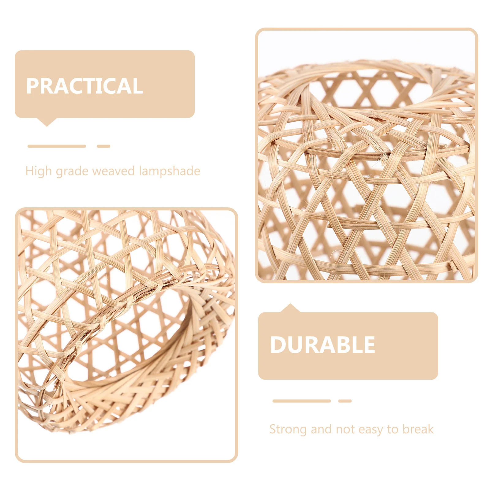 

Light Dust Cover for Home Hotel Bar Ceiling Pendant Chandelier Woven Rattan Lampshade Simple Hanging Sconce Wall Drum Table Bulb