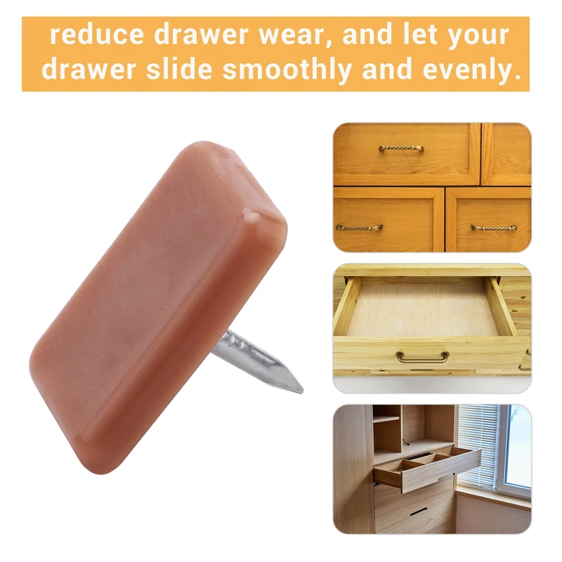 Tack-In Drawer Glides Drawer Track Glide For Repairing Dressers, Making All The Drawers Slide Smoothly And Evenly 30Pcs