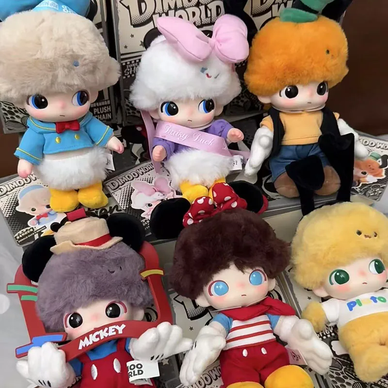 

POP MART DIMOO WORLD x DISNEY Series-Vinyl Plush Keychain Blind Box Toys Kawaii Anime Action Figure Caixa Caja Surprise Mystery