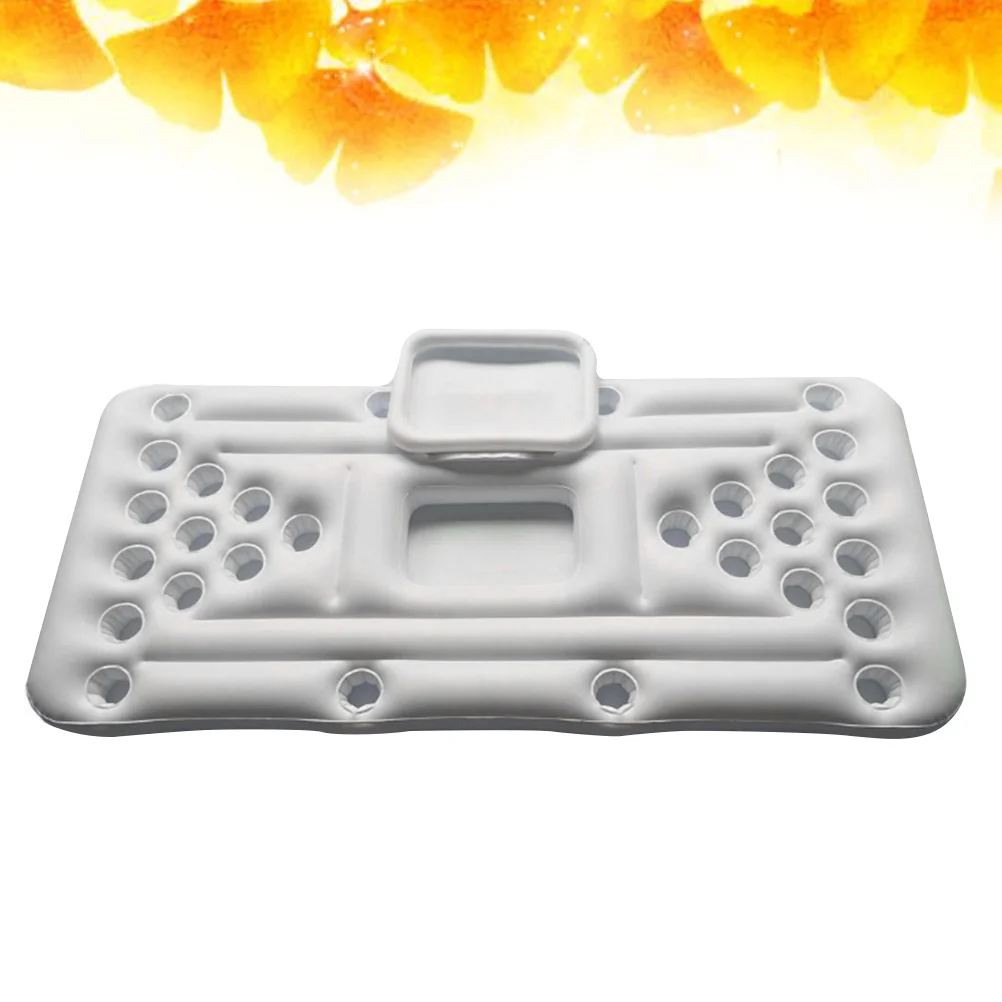 1Pcs Inflatable Floating Cooler for Pool 28 Cup Capacity Waterproof Reusable Outdoor Beach Party Inflatable Table for Water