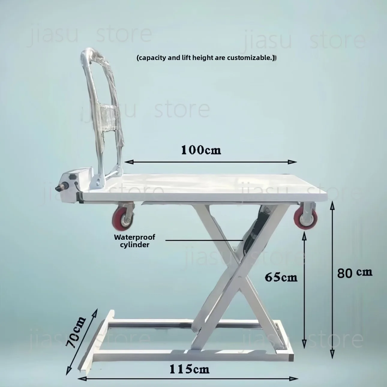 Portle Ximu Lake Car Hydraulic Loading And Unloading Slide Rail Mobile Hand Lifting Truck