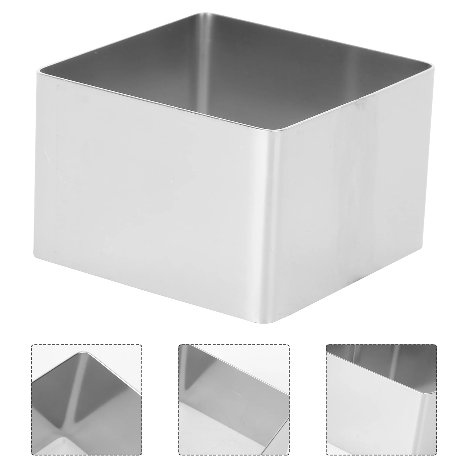 

Stainless Steel Cake Ring Mousse Cutter Baking Tool Reusable High Temperature Resistant For Diy Pastry Dessert Cookie Mould Oval
