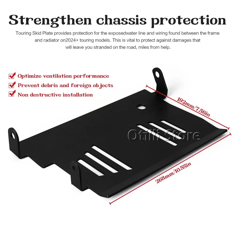 Picture 6: Motorcycle Accessories Lower Engine Protection For Road Glide FLTRX FLTRXSTSE Street Glide FLHX 2024 2025 Lower Skid Plate