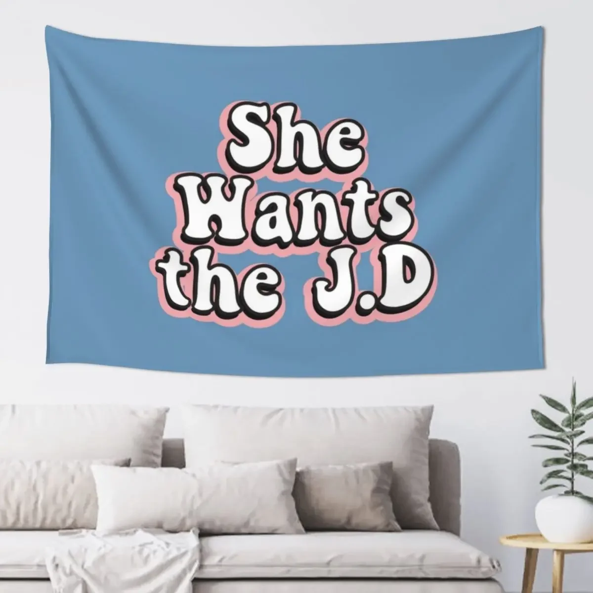 She Wants the J.D Tapestry Room Decore Aesthetic Aesthetic Room Decoration Nordic Home Decor Tapestry