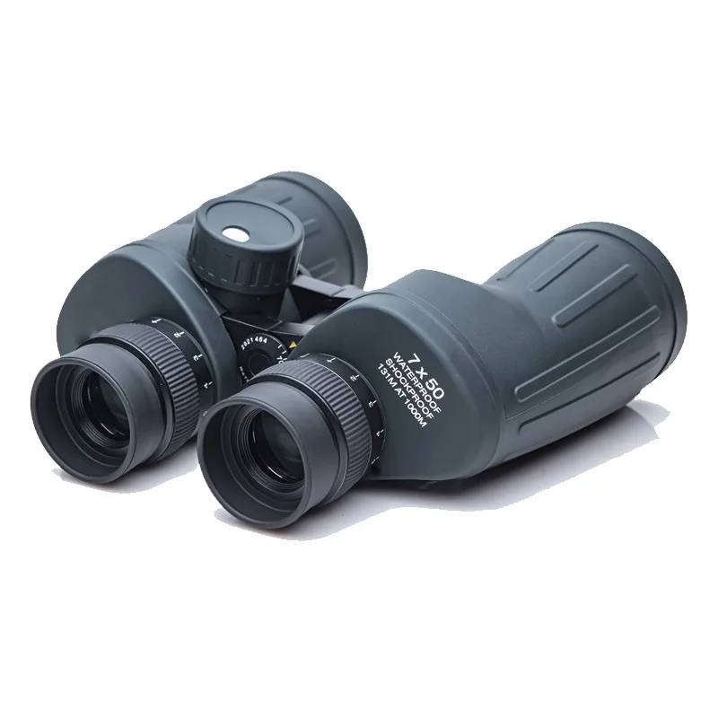 Binóculo tático marinho 7x50mm com bússola e passageiros e retículo preenchido com nitrogênio, caixa de liga de magnésio à prova d'água
