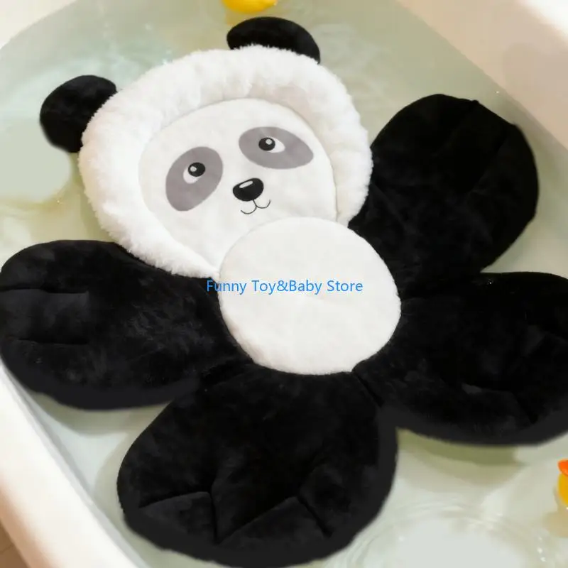 Panda Baby Bath Pad Quick Dry Bath Cushion Comfortable Mat for Infant Newborns 0-6 Months Bathtub Essential C90B