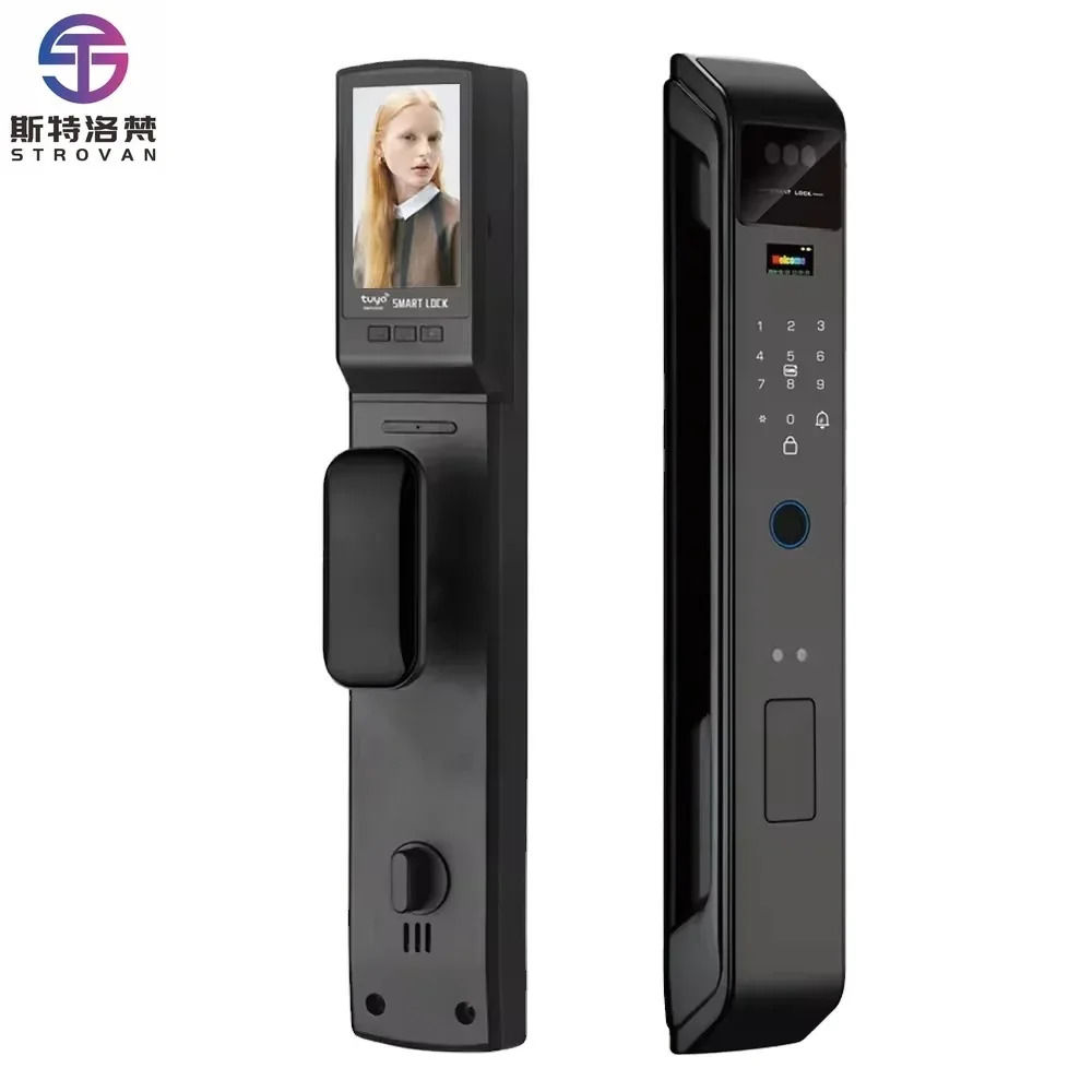 Remote Control 3D Face Recognition Video Intercom Wifi Fingerprint Keyless Smart Digital Door Lock