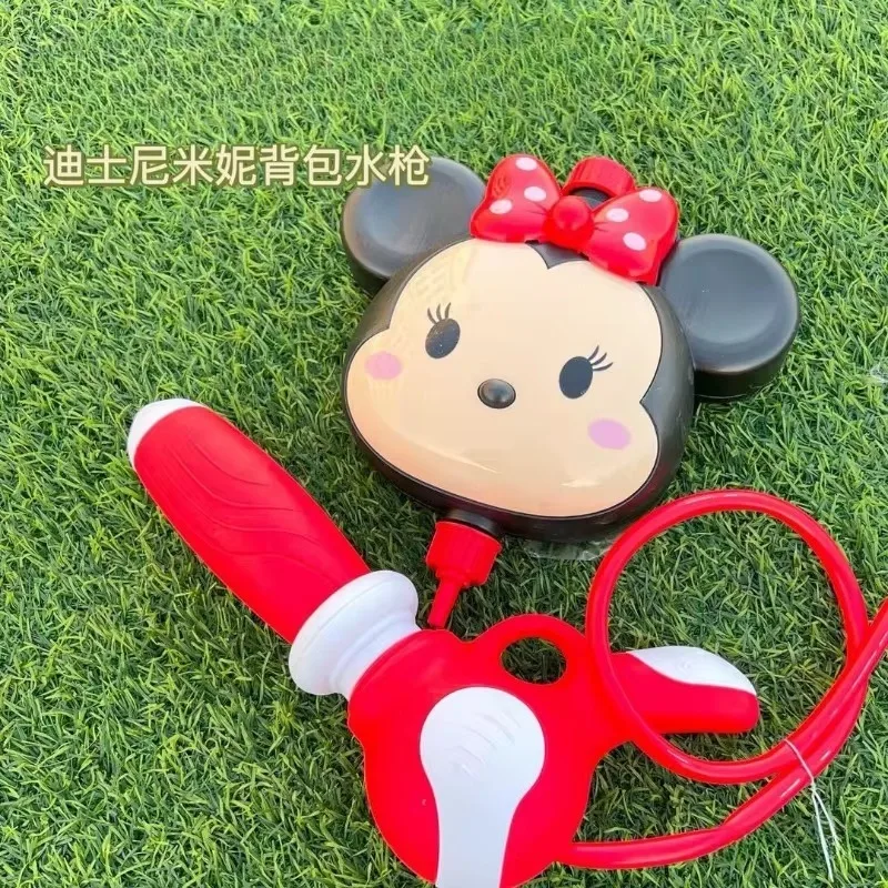 Disney Mickey and Minnie creative three-dimensional doll shape backpack water gun travel beach water filling children's toy gift