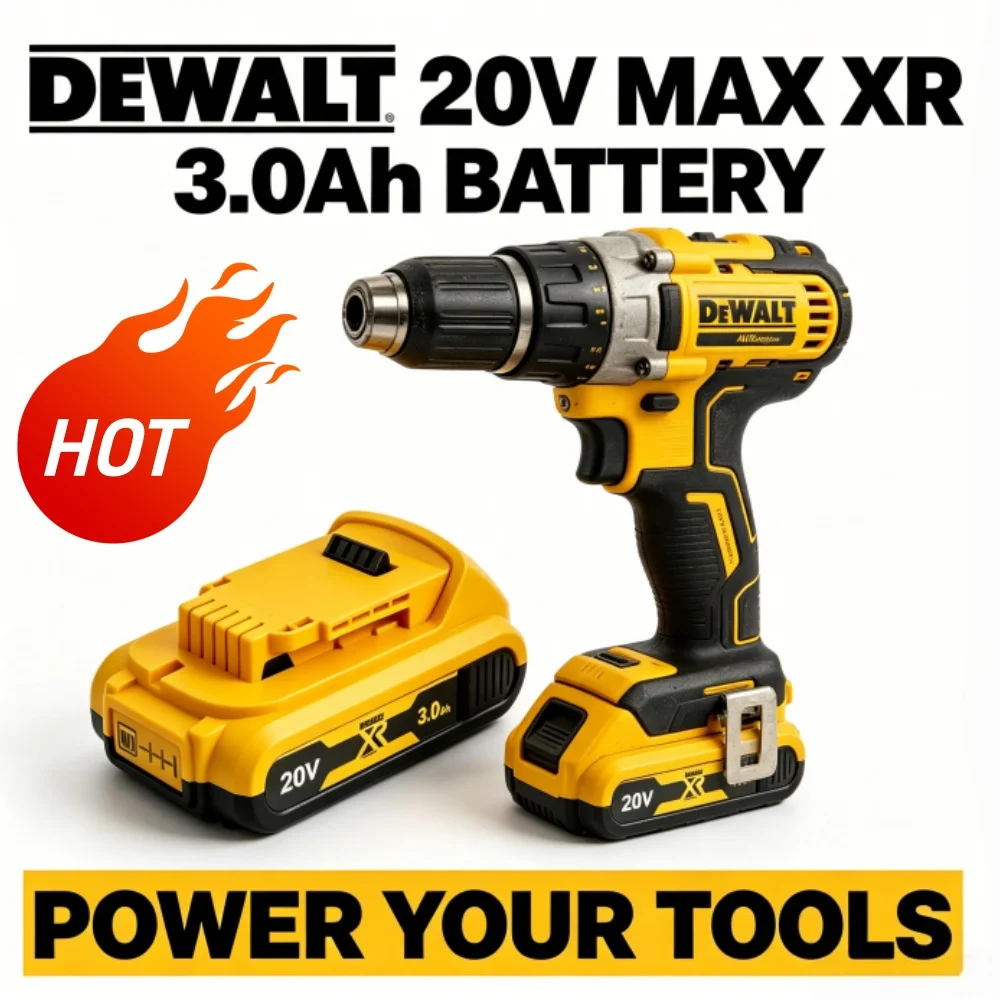 DeWalt 18V 20V Max Lithium Ion Battery 3Ah Replacement Compatible with DCB203 DCB206 DCB205 DCB204 DCB200 And Most DeWalt Power