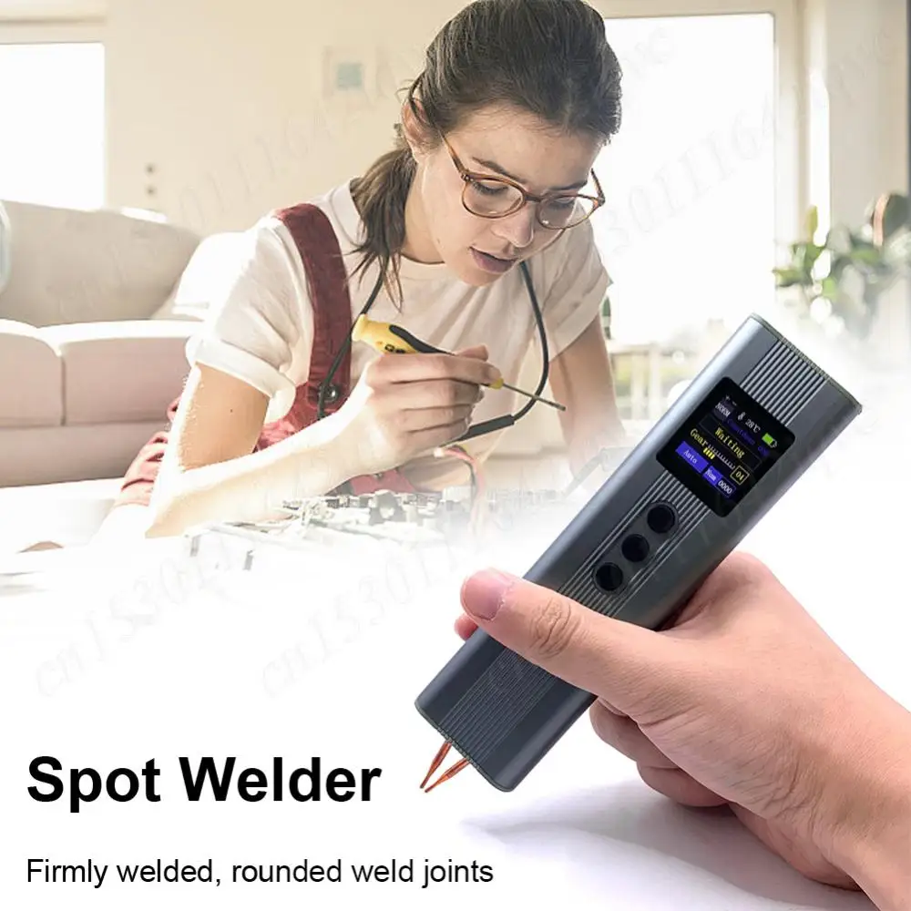 Portable Spot Welder 11 Gears Adjustable Handheld Spot Welding Machine Automatic & Manual Modes for 18650 Lithium Battery