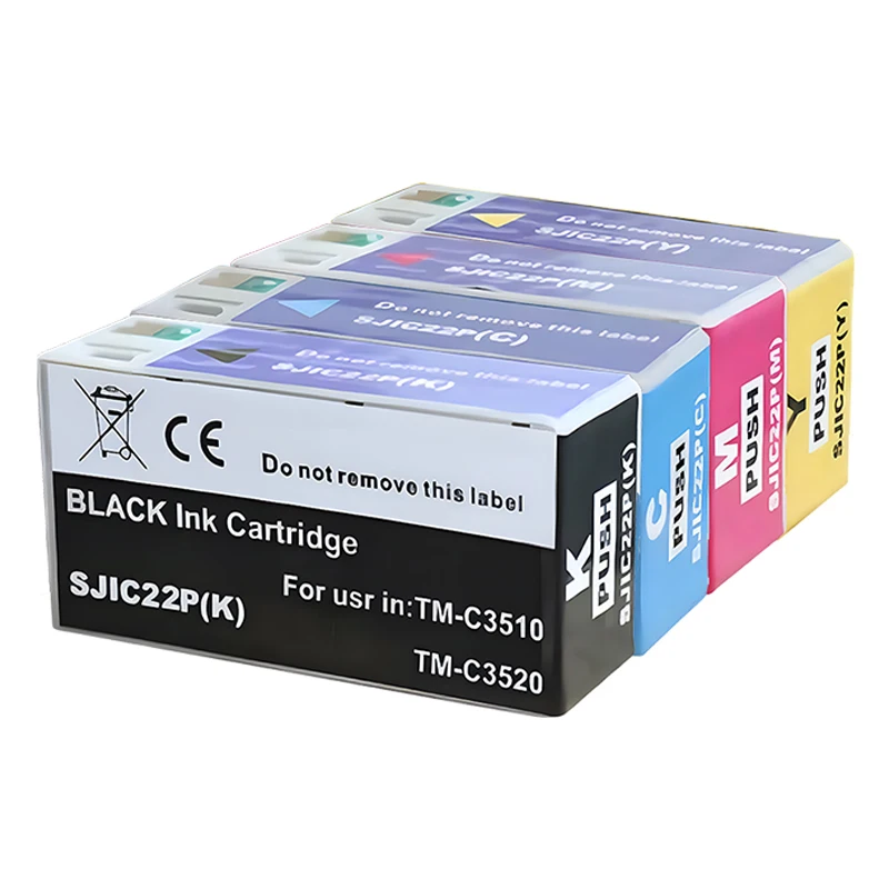 Imagem -06 - Epson Impressora de Etiquetas Compatível Cartucho de Tinta Pigmentada Europa Sjic22p 22p C33s020577 Epson Tm-c3500 3500